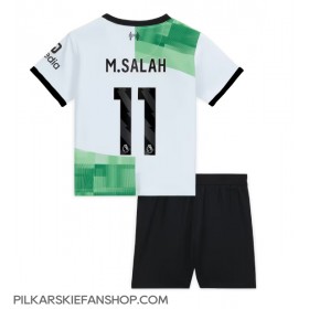 Koszulka piłkarska Liverpool Mohamed Salah #11 Strój wyjazdowy dla dzieci 2023-24 tanio Krótki Rękaw (+ Krótkie spodenki)